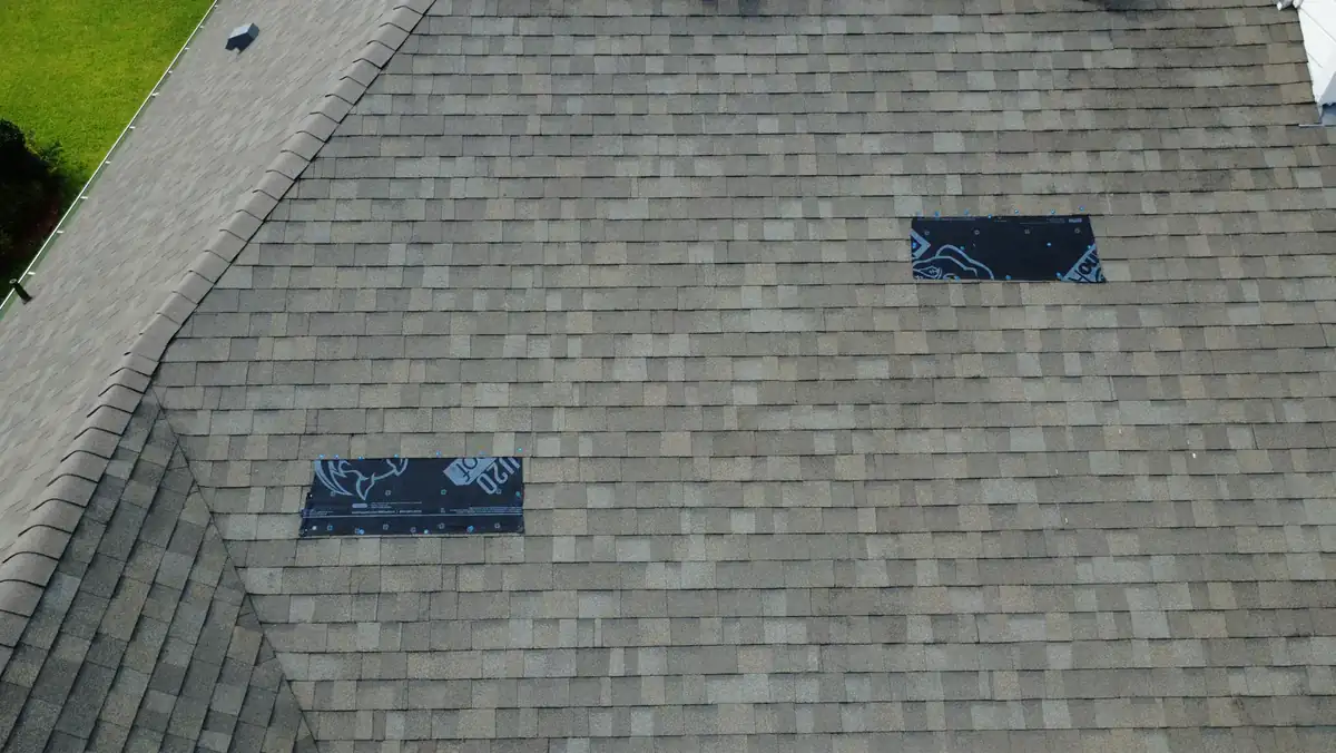 Aerial roof documentation captured in Irving, Texas
